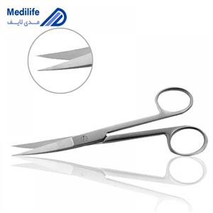 قیچی دو سر تیز ۱۴ سانتی متر خمیده برند Surgi Tech