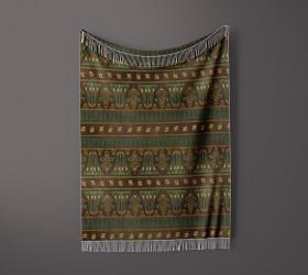 شال مبل ریش دار sofa shawl 339 خانه مسعود