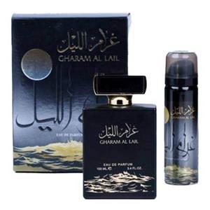 ست ادکلن و اسپری زنانه غرام اللیل Gharam Al Lail حجم 100 میلی لیتر