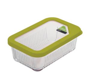 ظرف شیشه ای دربدار سبز شیاردار 2.25 لیتر لیمون 209703