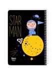 دفتر مشق 60 برگ الیپون طرح Star man-A