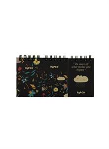 دفتر یادداشت جیبی 80 برگ پک سه تایی طرح ابر پاپکو