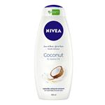 شامپو بدن نیوا NIVEA مدل Coconut حاوی روغن نارگیل و جوجوبا 750 میل