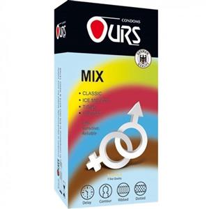 کاندوم میکس اورز  Ours Mix بسته  12 عددی 