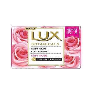 صابون لوکس LUX رایحه گل رز صورتی وزن 110 گرم بسته 6 عددی