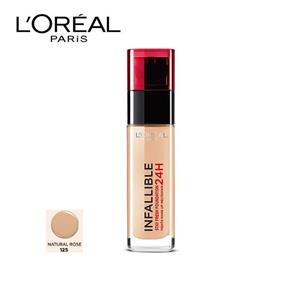 کرم پودر 24 ساعته شیشه ای اینفالیبل لورال شماره 125 LOREAL