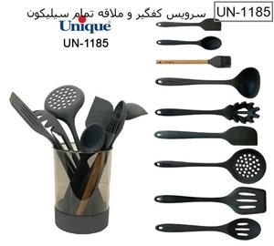 سرویس کفگیر و ملاقه 10 پارچه تمام سیلیکون یونیک کد UN-1185