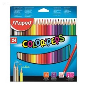 مداد رنگی 24 رنگ مپد مدل کالر پپس Maped Color Peps 24 Colored Pencil