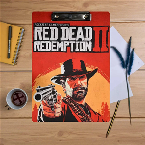 تخته شاسی A4 ام دی اف طرح RED DEAD 