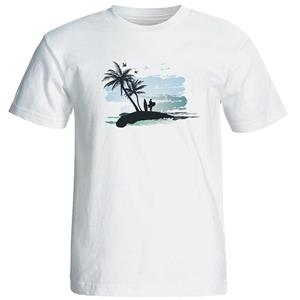 تی شرت مردانه طرح ساحل کد 3198 