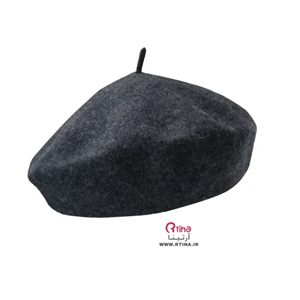 کلاه مدل برت کلاسیک فرانسوی رنگ زغالی