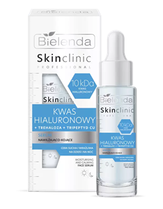 سرم مرطوب کننده و تسکین دهنده هیالورونیک اسید اسکین کلینیک بیلندا | SKIN CLINIC PROFESSIONAL HYALURONIC ACID Moisturizing & soothing serum BIELENDA 