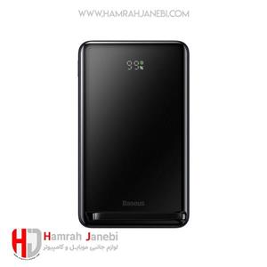 پاوربانک مگ سیف ظرفیت 10000 استند دار بیسوس Baseus مدل Magnetic Bracket PPCXZ10 با توان 20W
