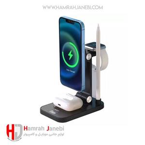 استند و شارژر وایرلس 4 کاره ایکس او XO مدل TK-23 توان 15 وات