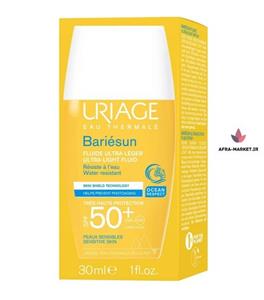 ضد آفتاب فلوئیدی اوریاژ URIAGE مدل باریسان BARIESUN حاوی SPF50 حجم 30 میل بدون رنگ، جوانساز 