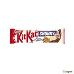 ویفر نستله با روکش شکلات شیری و سفید KitKat Chunky وزن 38 گرم