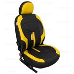 روکش صندلی رانا جدید طرح رویال زرد تمام چرم (سفارشی) کد...