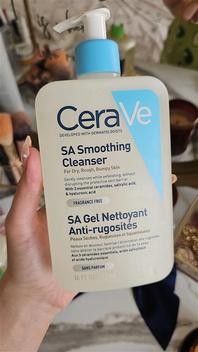 ژل شستشوی صورت سالسیلیک اسید سراوی حجم ۴۷۳میل Cerave SA Smoothing Cleanser