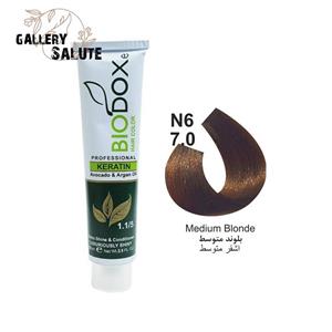 رنگ مو بیوداکس شماره N6-7.0 بلوند متوسط سری نچرال طبیعی Bio Doxe Haie Color Specialy Formulated 125 mil