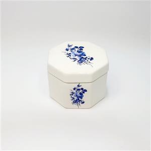 شکلات خوری شش ضلعی کوچک گل آبی 