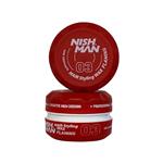 واکس مو نیشمن قرمز 03 مدل Nishman Hair Styling Wax FLAMING حجم 150 میل