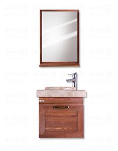 ست کابین روشویی و آینه چارسو مدل کارن (طول ۵۰ و ۶۰ cm)