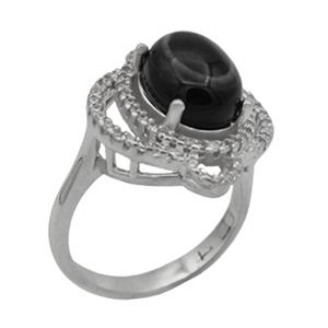 انگشتر عقیق باباقوری نقره زنانه طرح ملحم