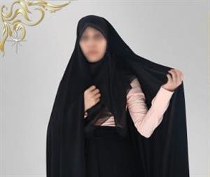 چادر کمری(قجری) حریر آسمان