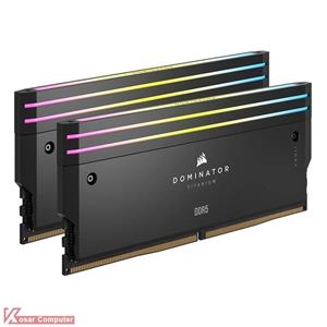 رم کورسیر 48 گیگابایت (2×24) دو کانال DDR5 7200 مدل Dominator Titanium RGB CL36