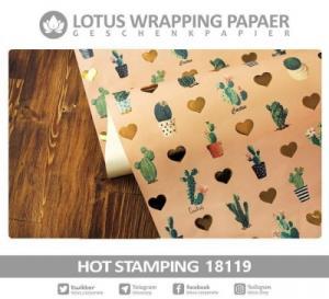 کاغذ کادو شاینی گلدیک لوتوس - Wrapping Paper Lotus