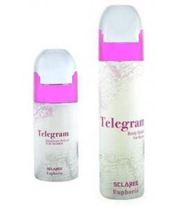 رول ضد تعریق و اسپری خوشبو کننده بدن زنانه اسکلاره تلگرام Sclaree Telegram Body splash Deodorant For Women 