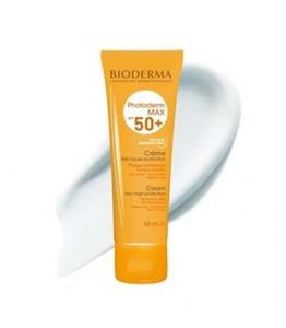 کرم ضد آفتاب بایودرما (بیودرما) فتودرم مکس برای پوست نرمال تا خشک حساس BIODERMA PHOTODERM MAX FACE SUNSCREEN SPF 50 