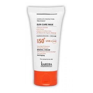 کرم ضد آفتاب اس پی اف 50 پوست خشک 50 میلی لیتر کاربا