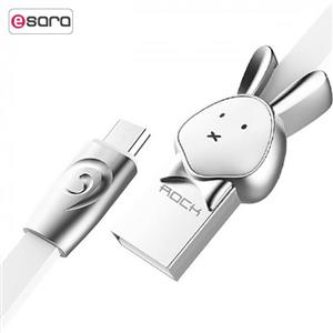 کابل تبدیل USB به MicroUSB راک اسپیس مدل Rabbit به طول 1 متر 