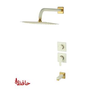 شیر حمام توکار راسان مدل ویوات فلت شیری طلایی کلاس 2