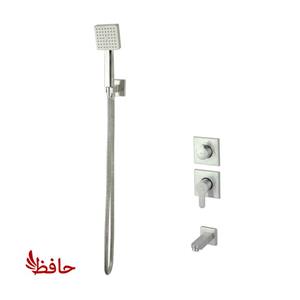 شیر حمام توکار راسان مدل ویوات فلت کروم مات کلاس 4