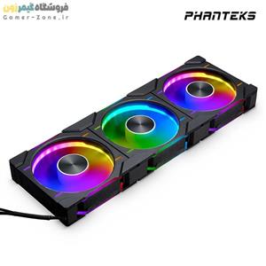 پک 3 عددی فن خنک کننده کیس بدون سیم فنتکس مدل Phanteks D30 120 140 Triple Premium DRGB Lighting PWM Case Fans 