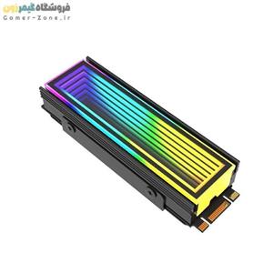 هیتسینک و خنک کننده حافظه SSD اینترنال مدل ARGB Infinity Mirror M.2 2280 SSD Heatsink Cooler