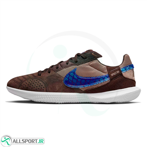 کفش فوتسال نایک استریت گتو طرح اصلی Nike Street gato Brown Blue