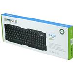 کیبورد رویال RK-155 ا Royal R-K155 Wierd Keyboard کد 6636