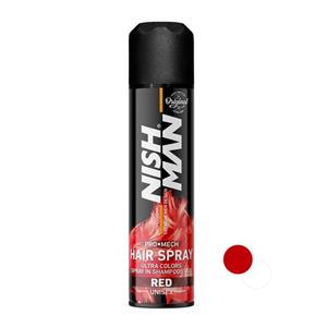 اسپری رنگ مو نیشمن قرمز مدل red حجم 150 میلی لیتر