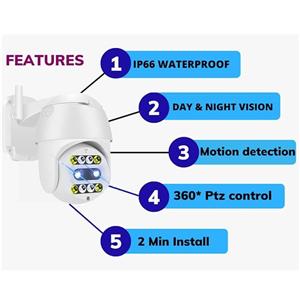 دوربین مداربسته مینی اسپید دام چرخشی 10x زوم اپتیکال سیم کارت خور ICSEE