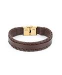 دستبند  چرم طبیعی بیسراک Bisrak  کدLeatherBracelet-419