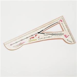 خط کش اشل خیاطی کوچک سایز 1/4