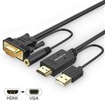 کابل تبدیل HDMI به VGA لنشن مدل VC-HpVa طول 2 متر