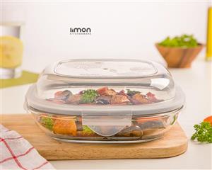 ظرف شیشه ای سرو و نگهداری دربدار 1.250 لیتر 2013 لیمون