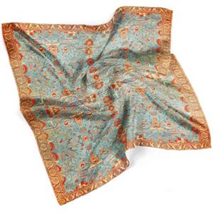 روسری نخی فرش قشقائی قرمز...