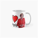 ماگ نوین نقش طرح I Love Angela Merkel Mug