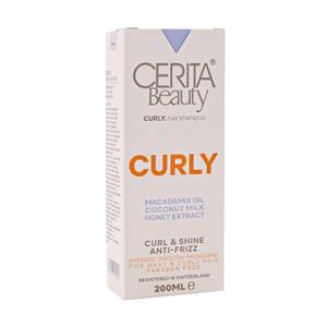 شامپو مغذی موی فر ضدوز و آبرسان سریتا Cerita Beauty Curly Hair Shampoo 200ml