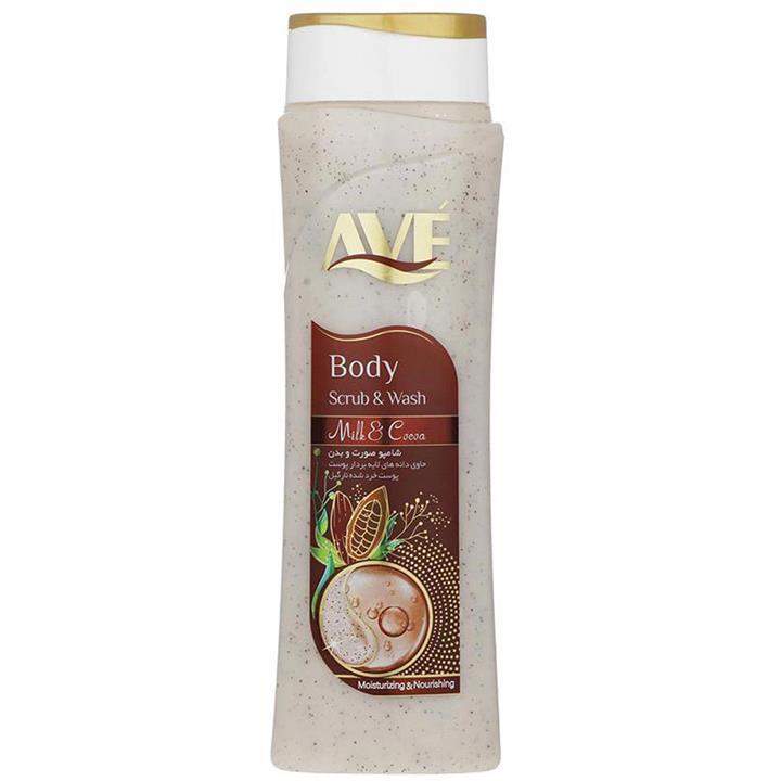 شامپو صورت و بدن اسکراب اوه مدل Milk And Cocoa وزن 380 گرم
